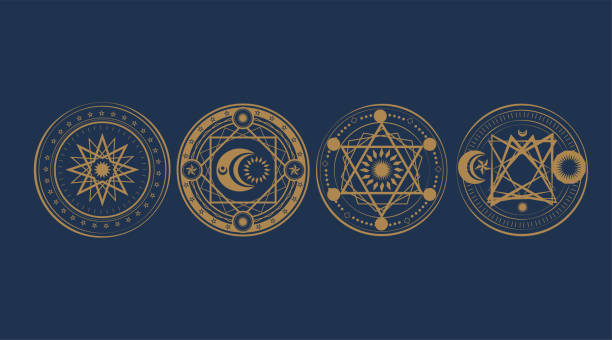 950+ Magic Circle Stock Illustrations, Royalty-Free Vector