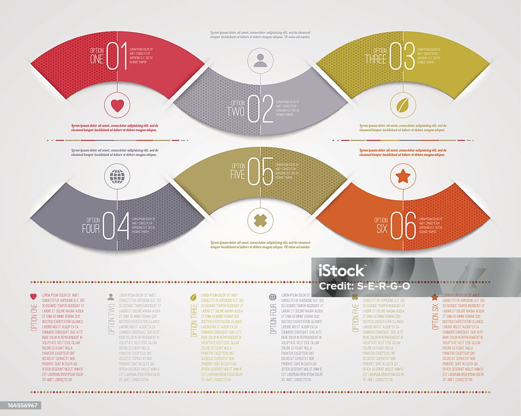 И инфографика дизайн Шаблон - Векторная графика Абстрактный роялти-фри