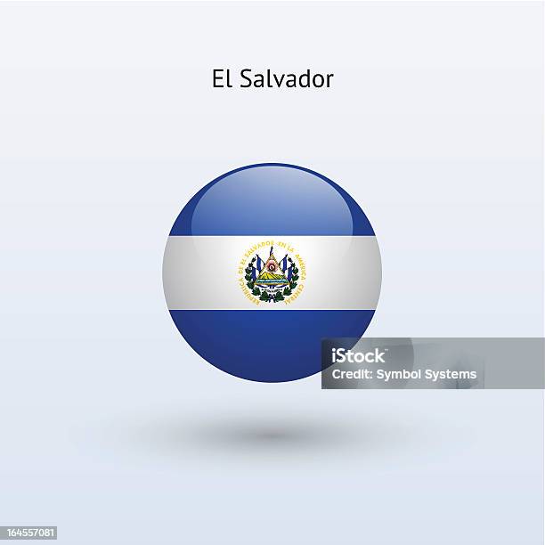 Ilustración de Redondo Bandera De El Salvador y más Vectores Libres de Derechos de Bandera - Bandera, Bandera nacional, Cristal - Material