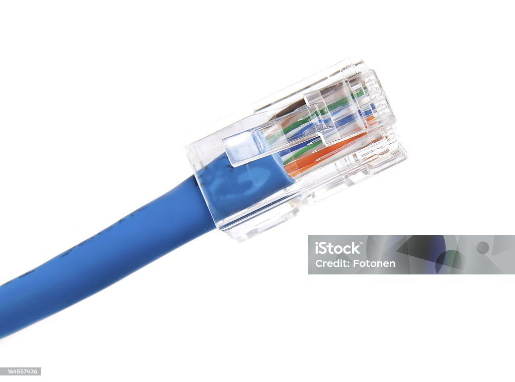 Blue computer cable - Lizenzfrei Accessoires Stock-Foto