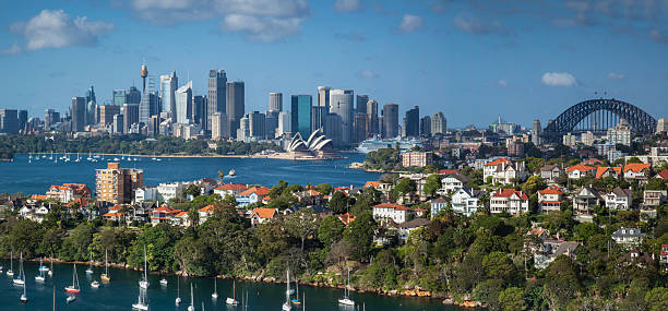 istock Sydney Harbour Panorama from Mosman Bay 164557652