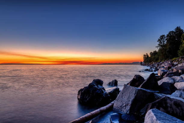 istock long  exposure of sunset view, Surrey, BC, Canada 1645601880