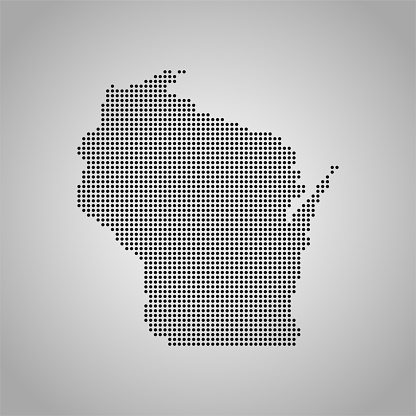 vector of the  Wisconsin map