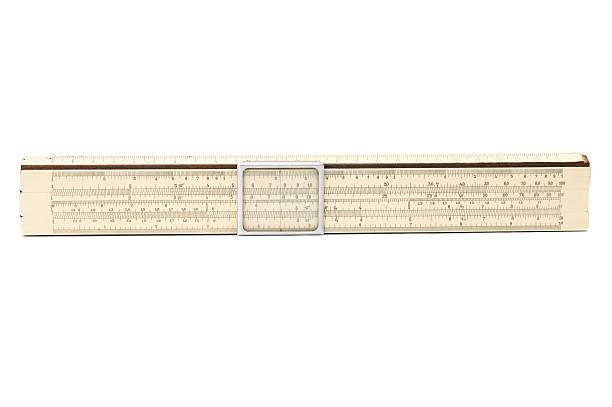 vintage regolo calcolatore - slide rule foto e immagini stock