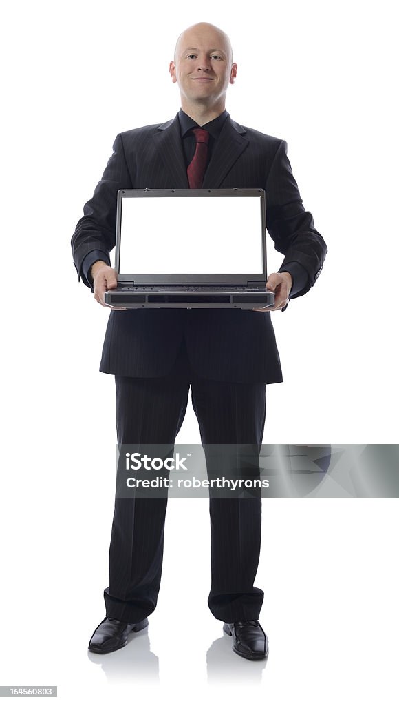 Garnitur z laptopa - Zbiór zdjęć royalty-free (Biznes)