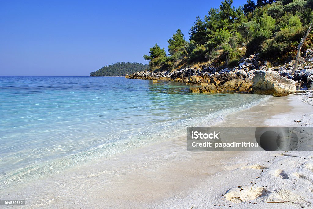 Beautiful beach in Zante island, Greece Beach Stock Photo