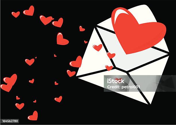 Ilustración de Carta De San Valentín y más Vectores Libres de Derechos de Amor - Sentimiento - Amor - Sentimiento, Celebración - Acontecimiento, Día de San Valentín - Festivo