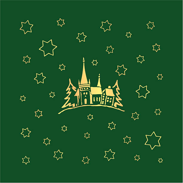 Christmas Composition vector art illustration