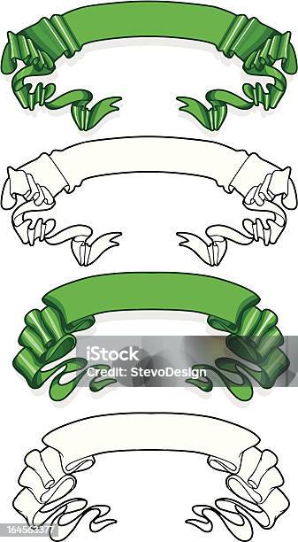 Banner Di Verde - Immagini vettoriali stock e altre immagini di Antico - Vecchio stile - Antico - Vecchio stile, Arrangiare, Concetti