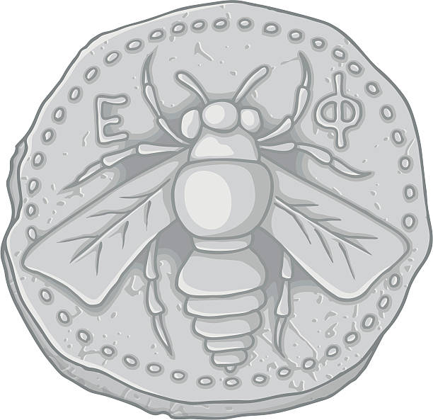 honey bee コイン - ephesus点のイラスト素材／クリップアート素材／マンガ素材／アイコン素材