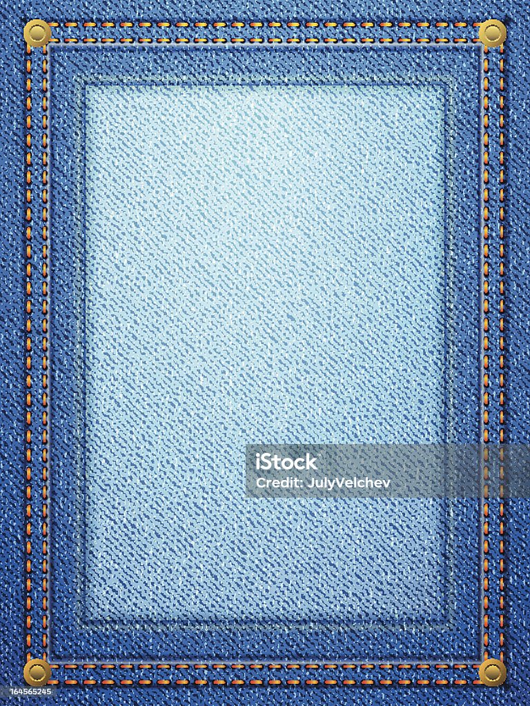 Denim Framelayout Denim Frame Vertical Stock Illustration - Download Image Now - Border ...