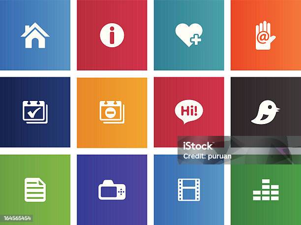 Persönliche Portfolio Icons Stock Vektor Art und mehr Bilder von Aktenmappe - Aktenmappe, Betriebssystem, Bilderrahmen