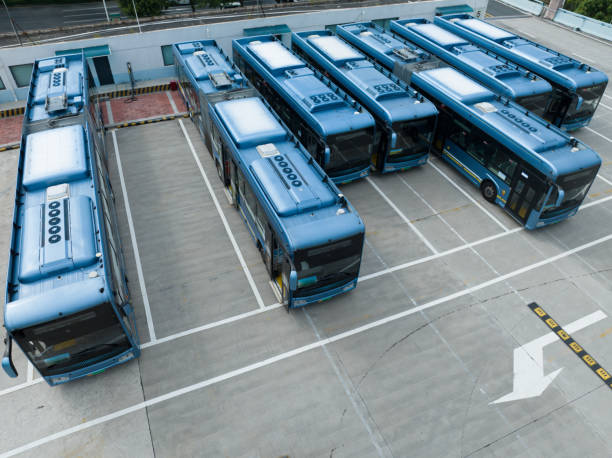 istock Electric bus charging station 1645656395