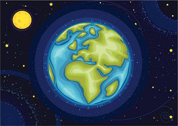 World vector illustration World vector illustration EPS 8 earth atmosphere stock illustrations