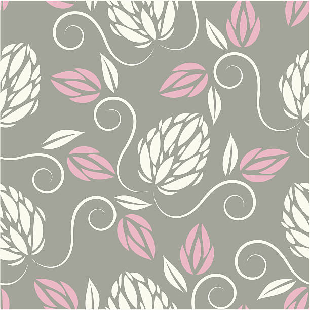 floral nahtlose muster - floral pattern decor art backgrounds stock-grafiken, -clipart, -cartoons und -symbole