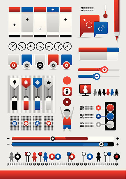 rare elements infographics vector art illustration