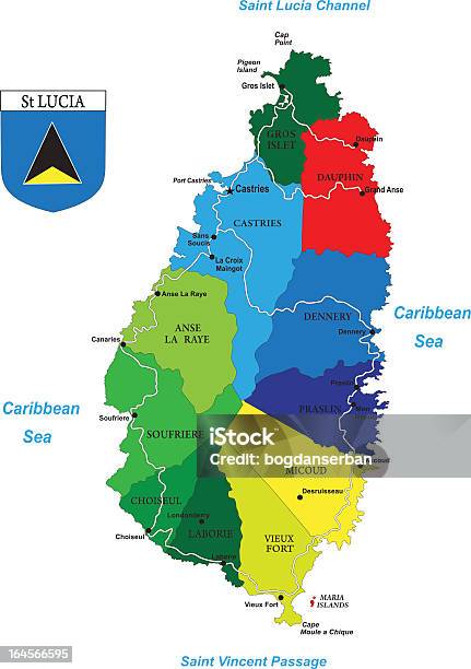 政治地図するカリブの島の Saint Lucia - イラストレーションのベクターアート素材や画像を多数ご用意 - イラストレーション, エンタメ総合, カストリーズ