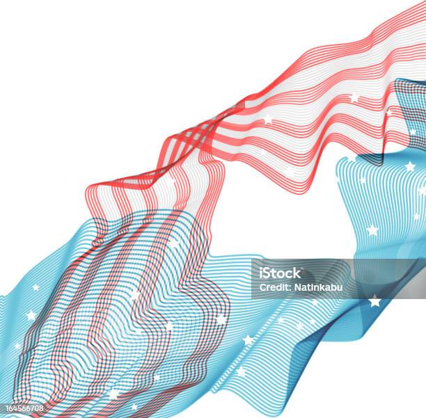 Sfondo Patriottico - Immagini vettoriali stock e altre immagini di Astratto - Astratto, Bandiera degli Stati Uniti, 4 Luglio