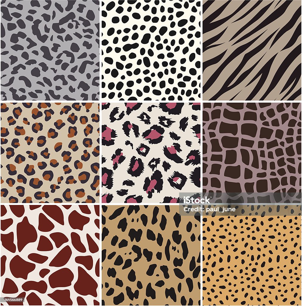 Excelente patrón de piel animal - arte vectorial de Animales de Safari libre de derechos