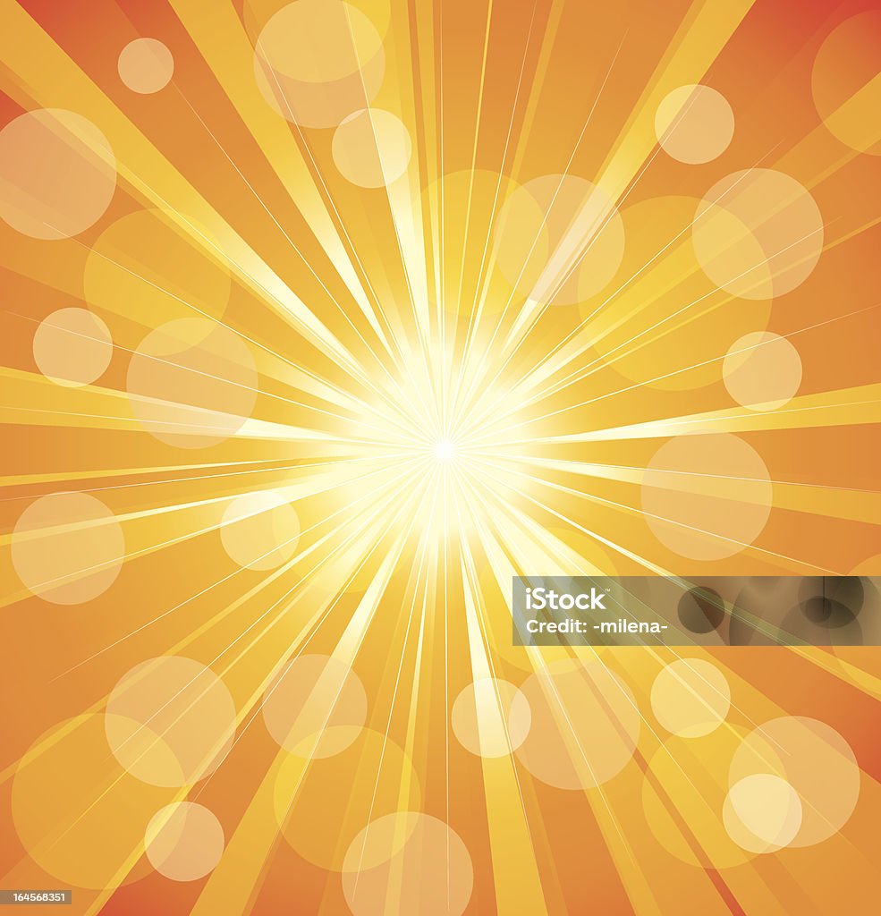 Abstrakte Sonne Hintergrund - Lizenzfrei Licht am Ende des Tunnels Vektorgrafik