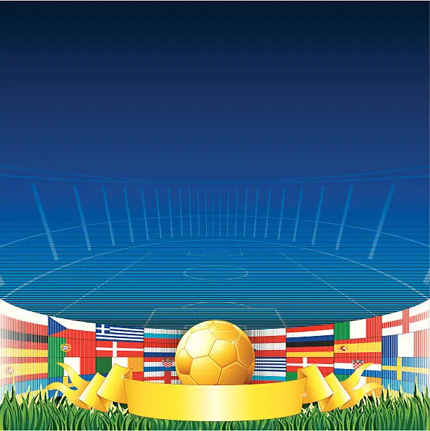 Vector illustration of Euro 2012 Background