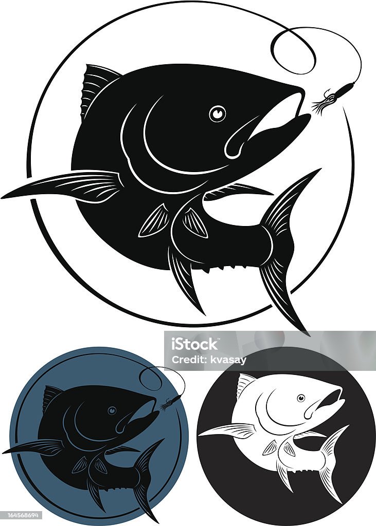 tuna fish the figure shows the tuna Bluefin Tuna stock vector