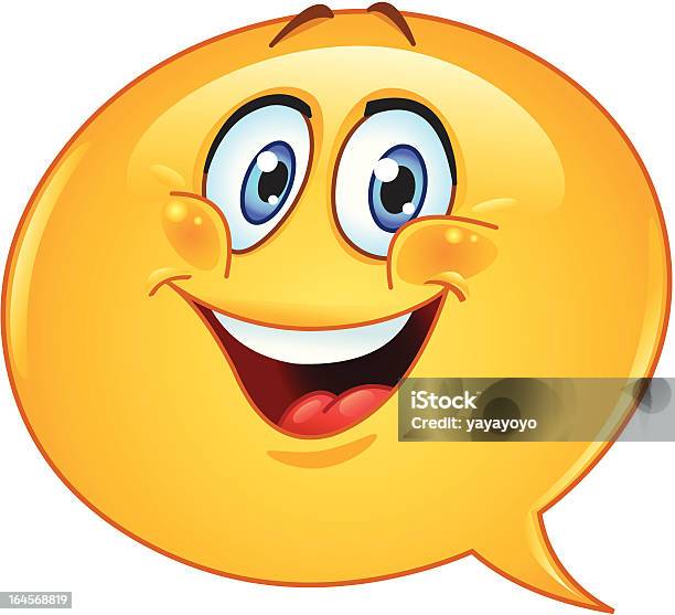 Vetores de Discurso Bolha Emoticon e mais imagens de Comunicação - Comunicação, Emoticon, Amarelo