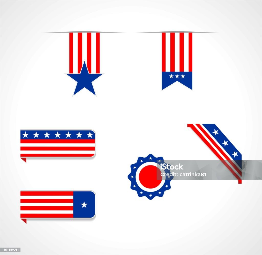 USA-Motto-design-Elemente - Lizenzfrei Bedienungsknopf Vektorgrafik