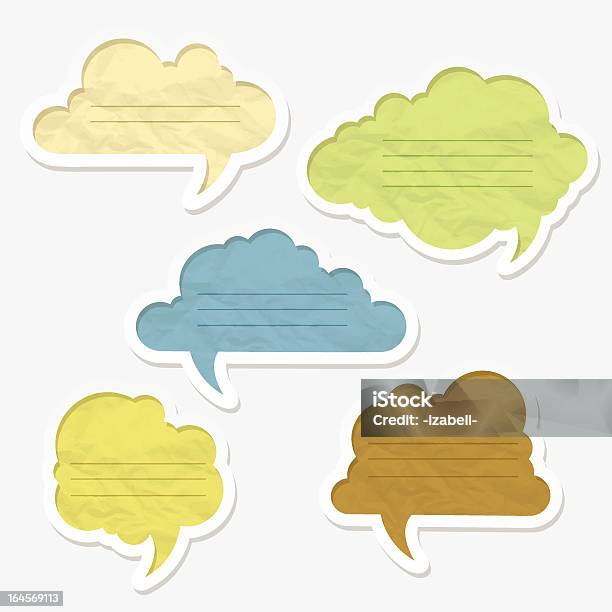 Vintage Speech Bubbles Stock Illustration - Download Image Now - Art And Craft, Arts Culture and Entertainment, Backgrounds