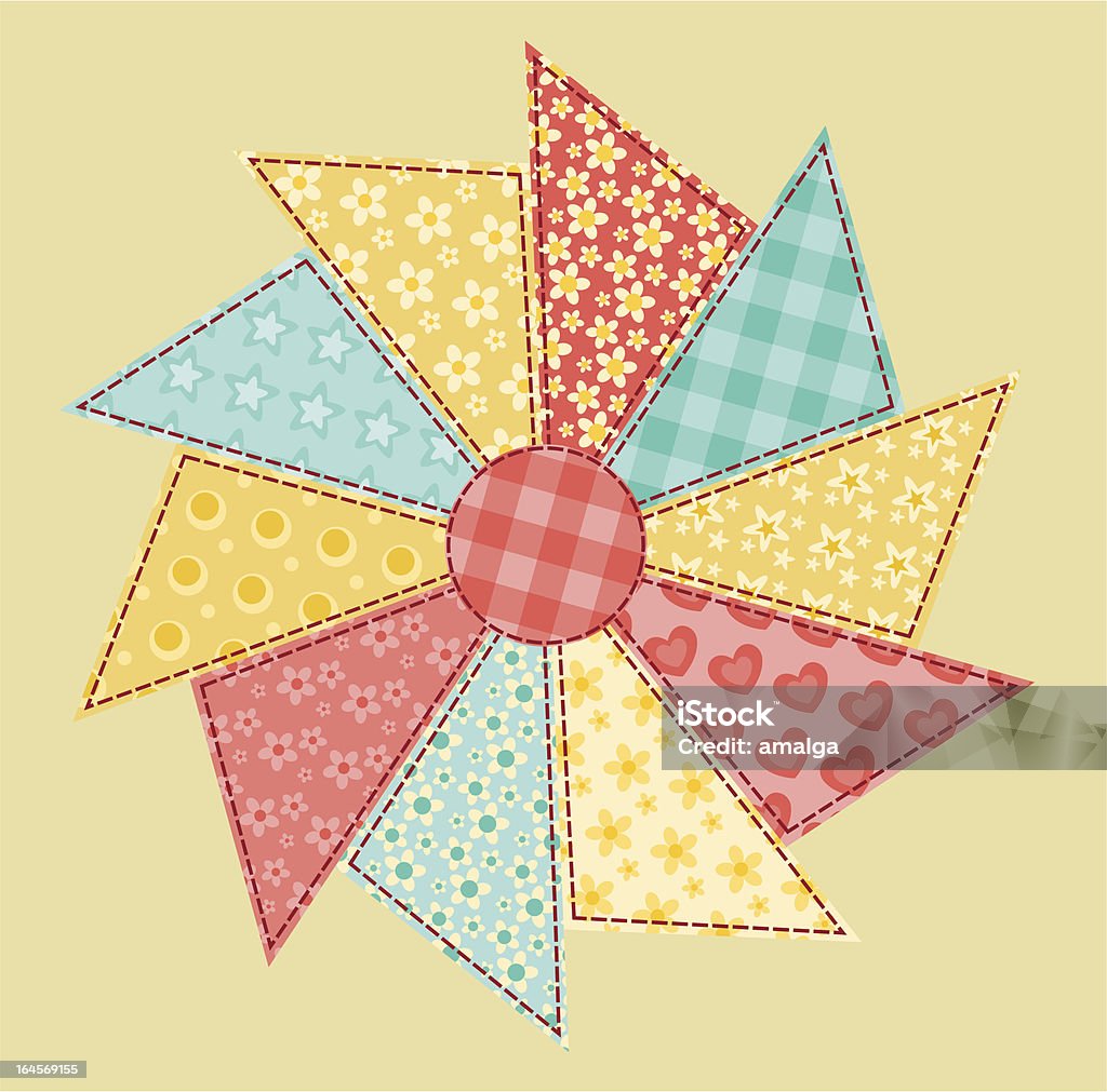 Abstract Patchwork Inspo Patchwork Abstract Flower 1 Stock Illustration - Download Image Now ...