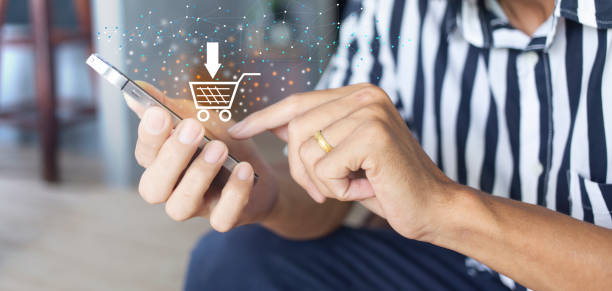 istock Application online shopping platform marketplace and ecommerce 1645692273