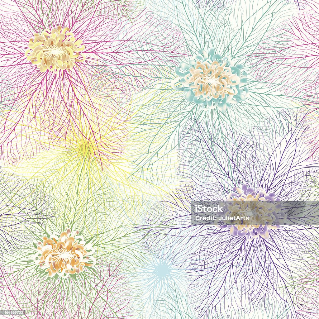 Fleur fond sans couture - clipart vectoriel de Abstrait libre de droits