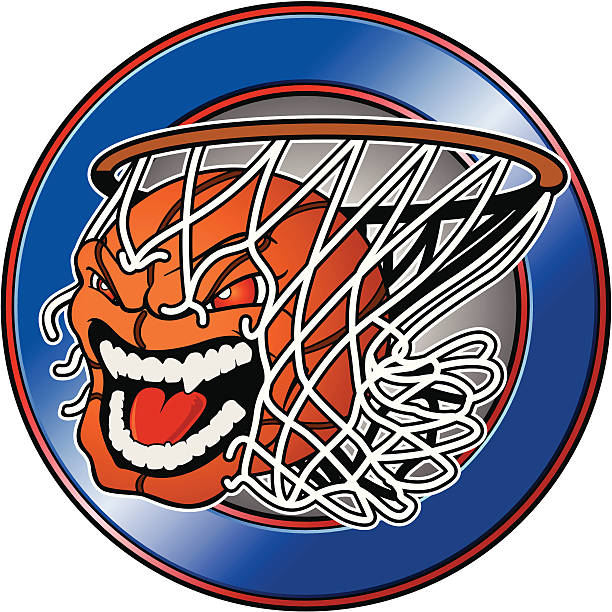 ilustrações de stock, clip art, desenhos animados e ícones de preciso de basquetebol - cesto de basquetebol ilustrações
