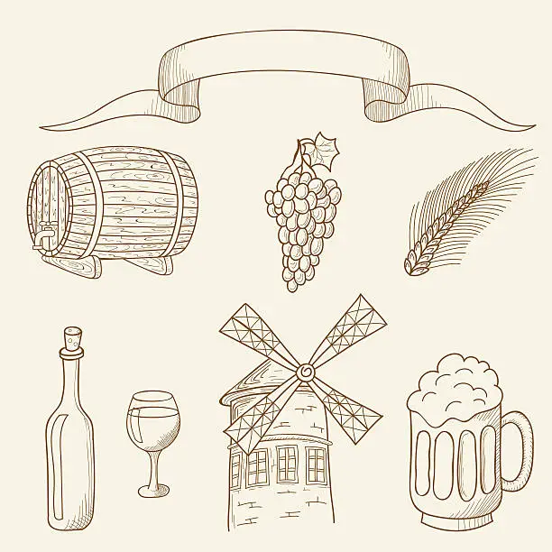 Vector illustration of alcohol