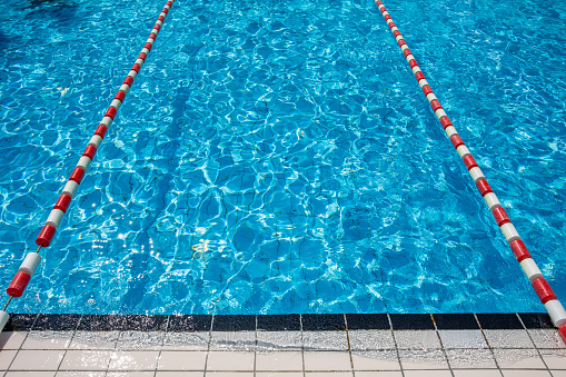 Sport swimming pool water surface nobody in water