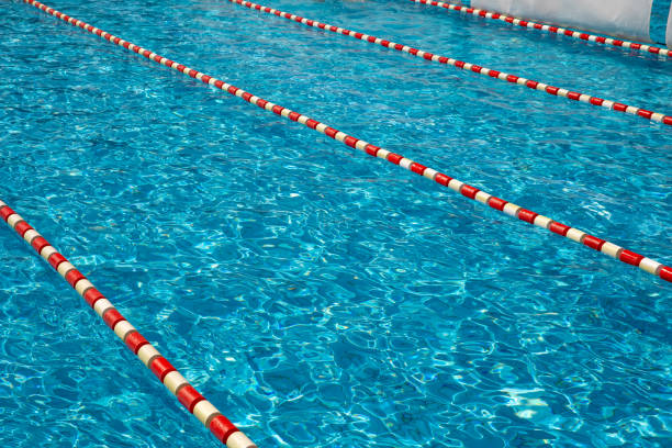 Sport swimming pool water surface nobody in water