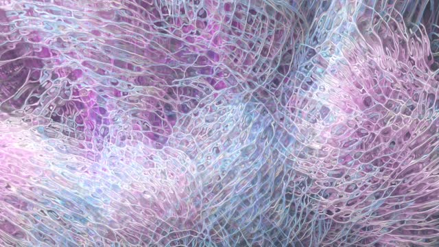 Flow of abstract multicolored lines on psychedelic neon background. 3d rendering pattern in modern style. Digital animation HD
