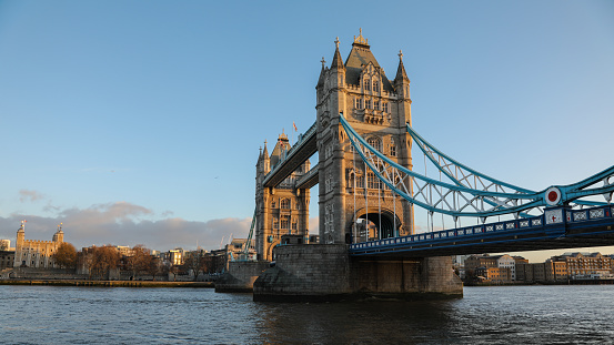 London Tower bridge morning sunrise