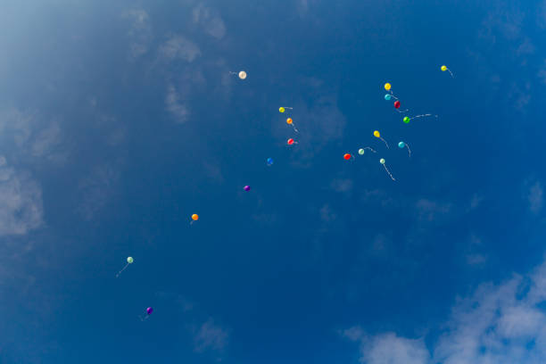 Bunch of balloons in sky