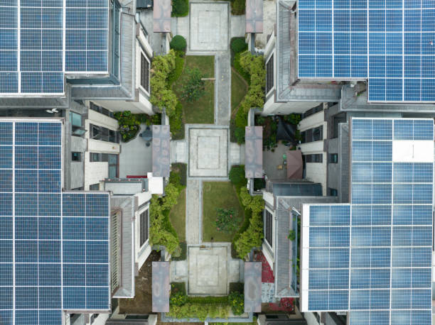 istock Residential rooftop solar power generation 1645818146