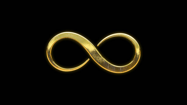 istock Infinity symbol icon gold golden 1645832005