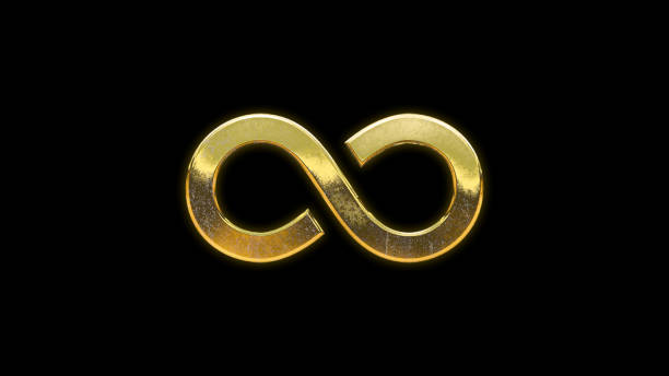 istock Infinity symbol icon gold golden 1645832006