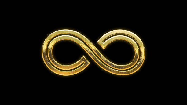 istock Infinity symbol icon gold golden 1645832522