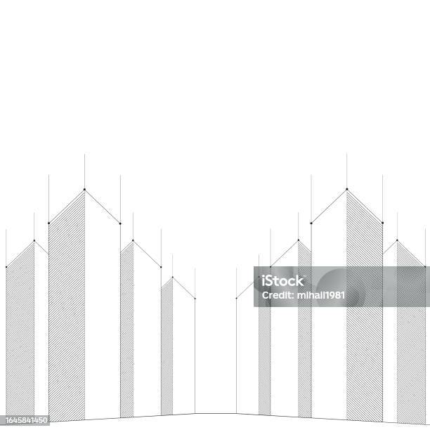 Line Buildings Abstract Graphics Architecture Construction Abstract Line Buildings Stock Illustration ...