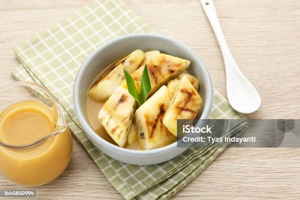 Pisang Gapit Or Pisang Epe Grilled Banana Stock Photo - Download Image Now - Appetizer, Baked, Banana