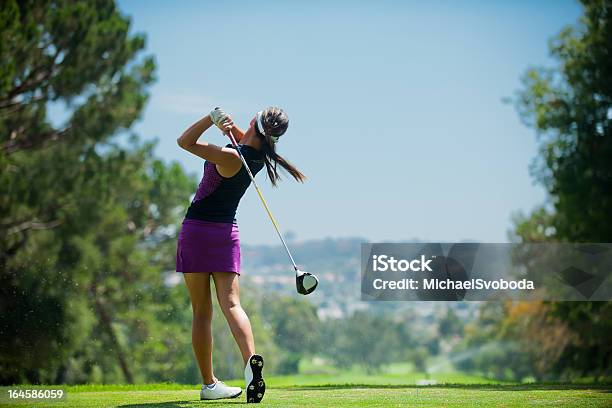 Golf Swing Stock Photo - Download Image Now - Golf, Women, Golfer