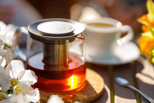 istock White cup and glass teapot 1645861446
