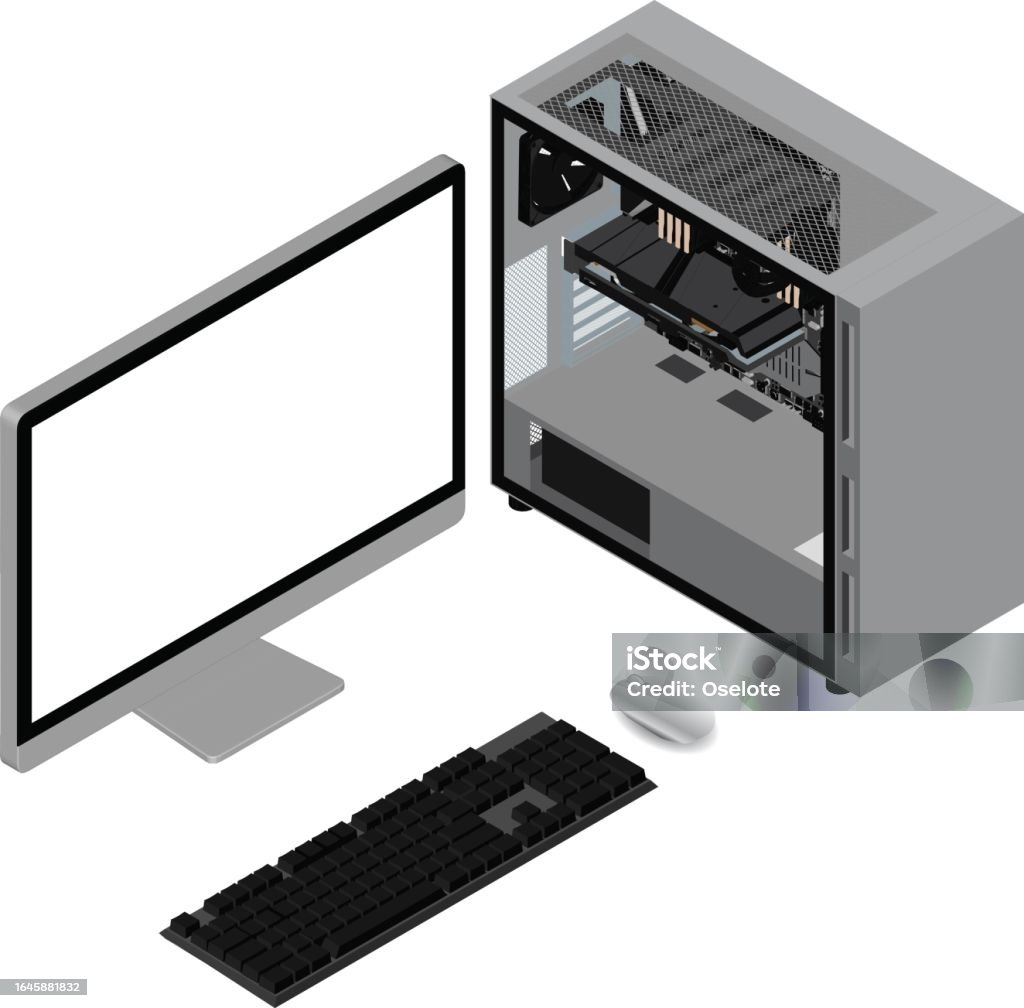 An Illustration Of The Components Of A Basic Computercomputer ...