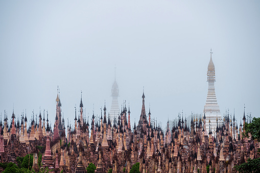 Pagodas at Kakku in Shan state, Myanmar