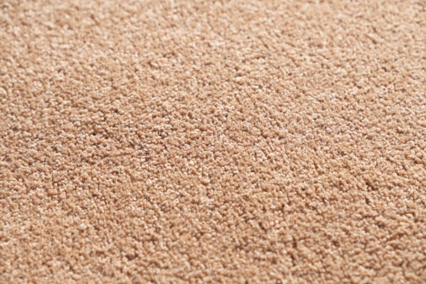 istock Wool fabric texture, pastel shaggy rug interior fragment used as background. 1645944948